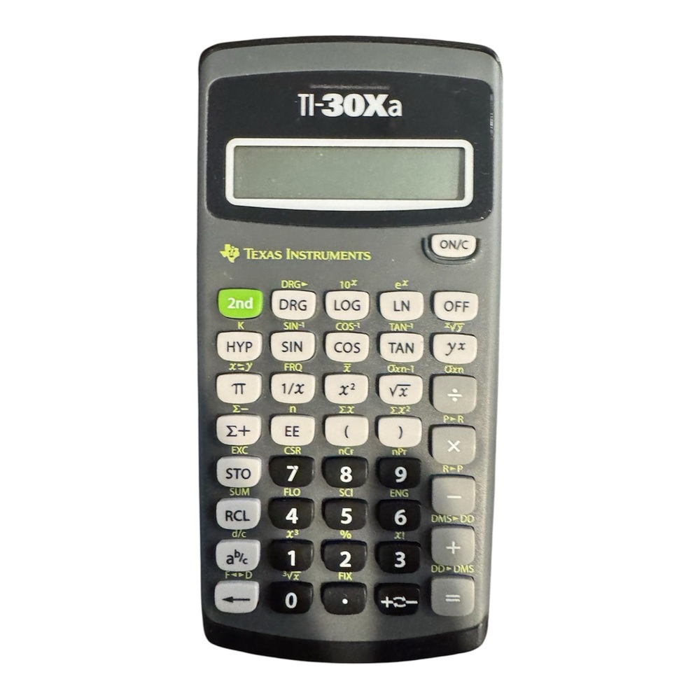 Texas Instruments TI-30Xa Black and Gray Calculator